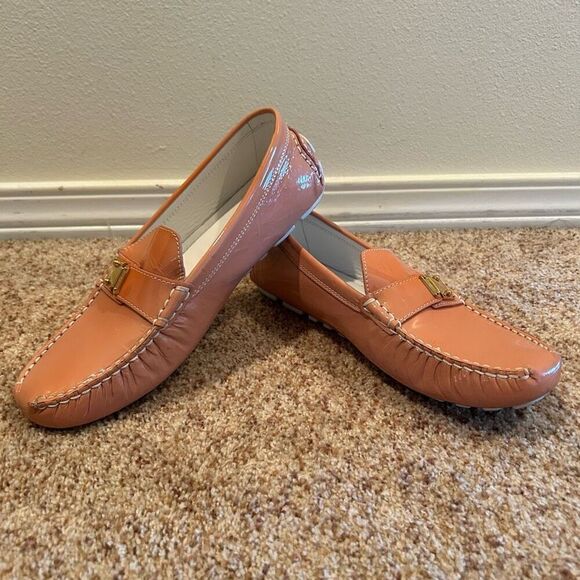 Louis Vuitton Orange Sandals with Gold Accents - Picture 2 of 11